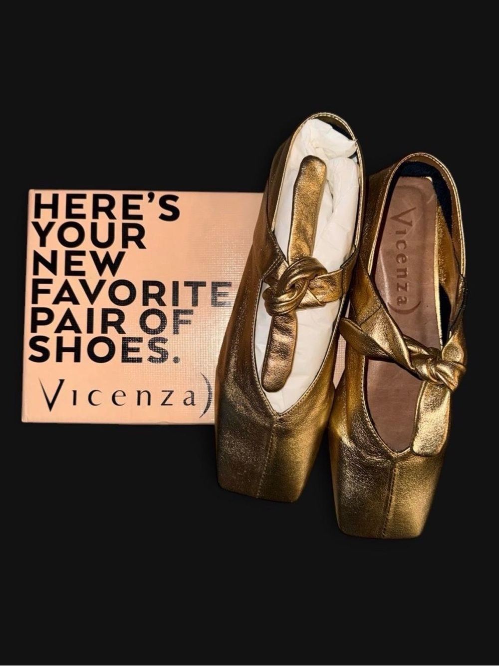 NIB | Vicenza Bow Mary Jane Flats 
size US 8/ EU 39